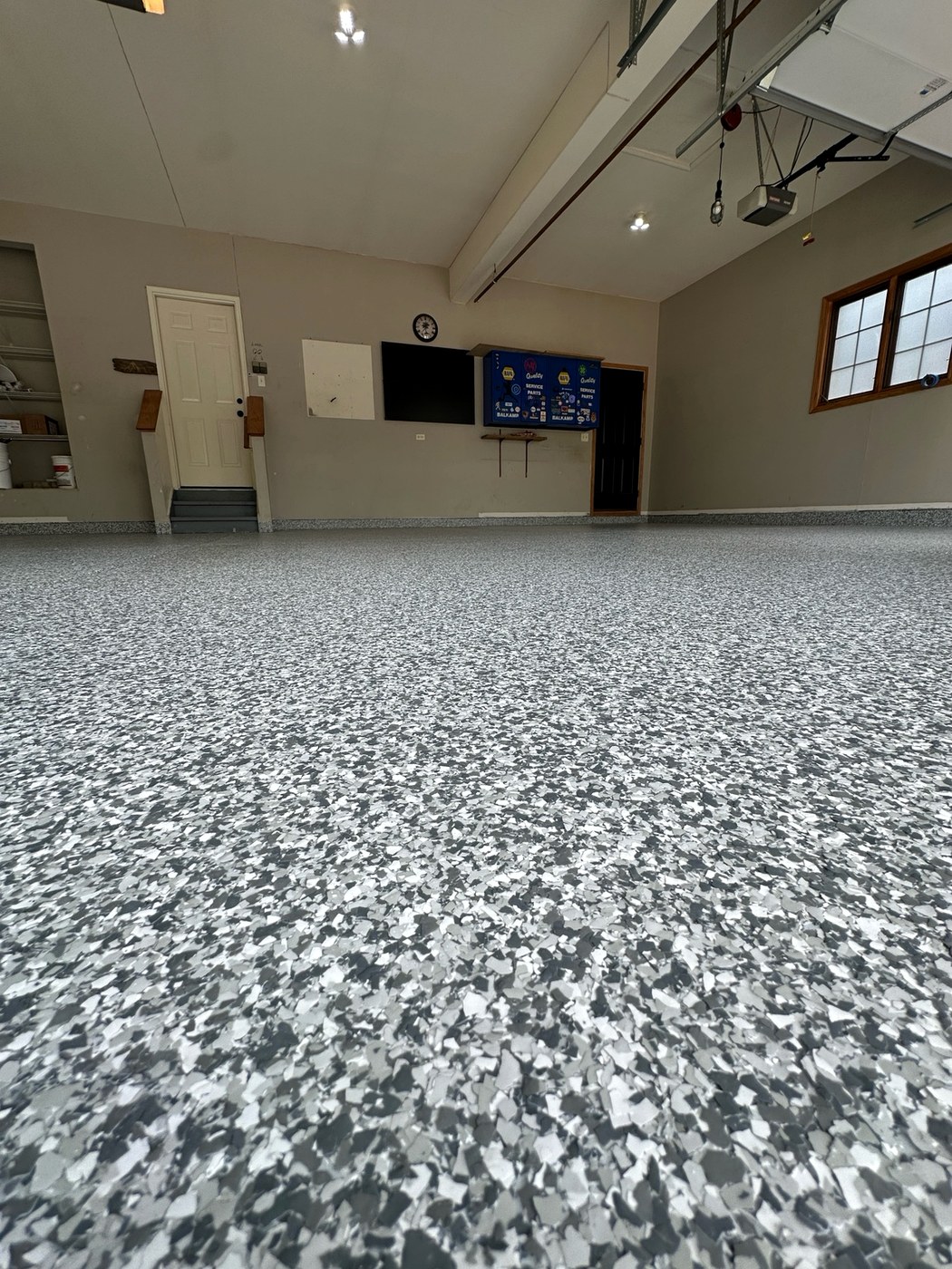 Residential garage coating