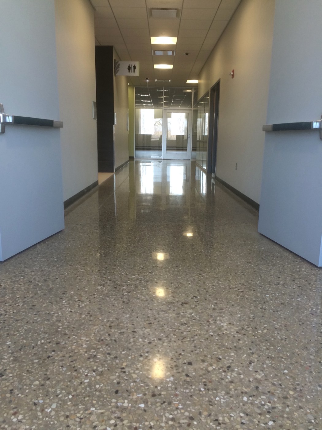 Commercial polished concrete